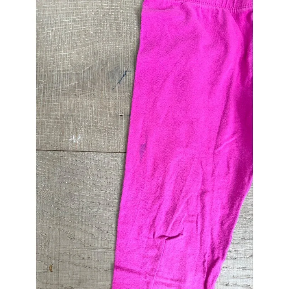 2 Gymboree Girls Leggings Size M 7-8 Pink & Fuchsia Cotton Polyester Blend